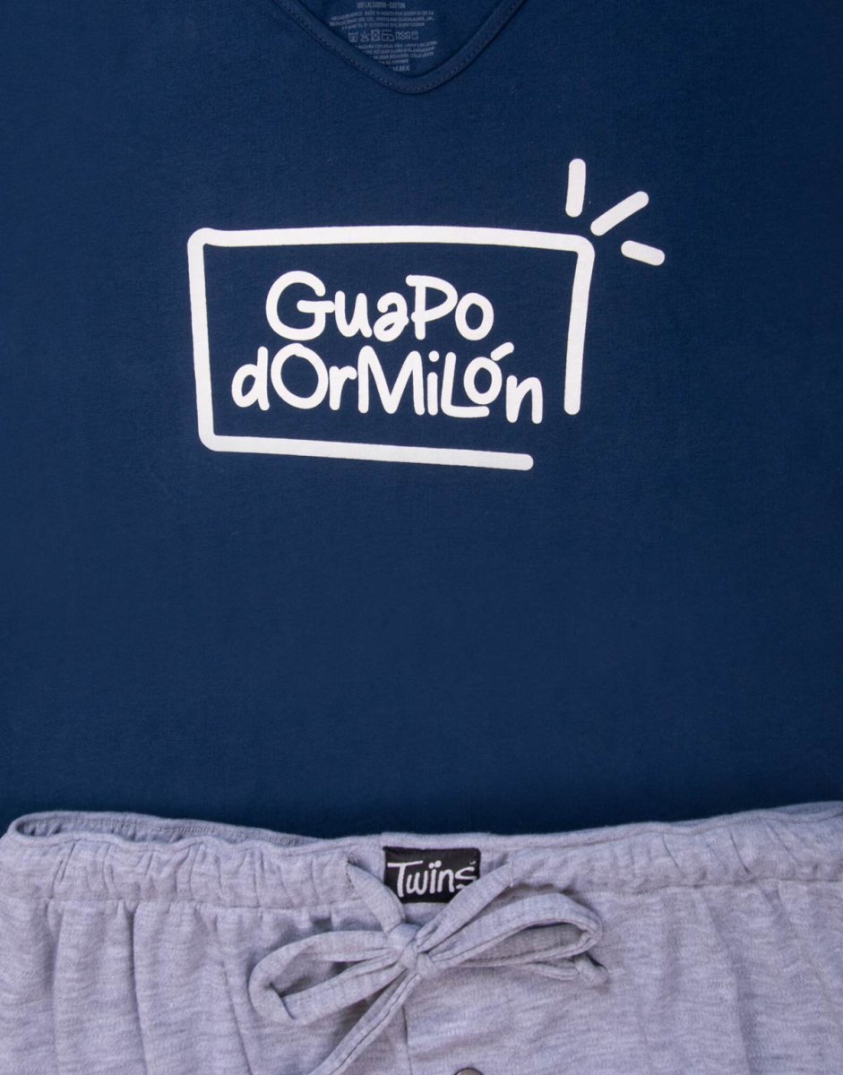 JHB0181 – pijama hombre bermuda GUAPO DORMILÓN - Imagen 3