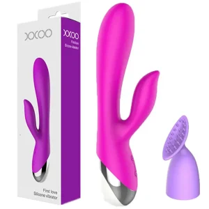 Vibrador de conejo recargable por USB de 10 velocidades: potente estimulador del punto G y del clítoris.