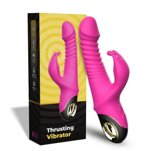 Vibrador de empuje tipo conejo – Estimulador del punto G y del clítoris