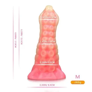 Consolador monstruoso con potente ventosa, forma de tentáculo de pulpo, juguete sexual para mujeres, de silicona suave, elástica e hipoalergénica.